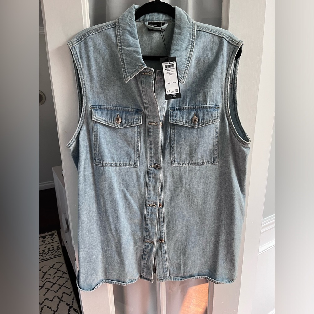 Vero Moda Light Blue Denim Vest